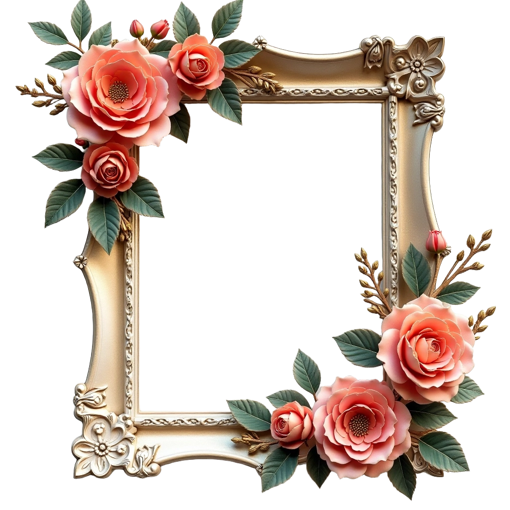 Elegant Floral Frame